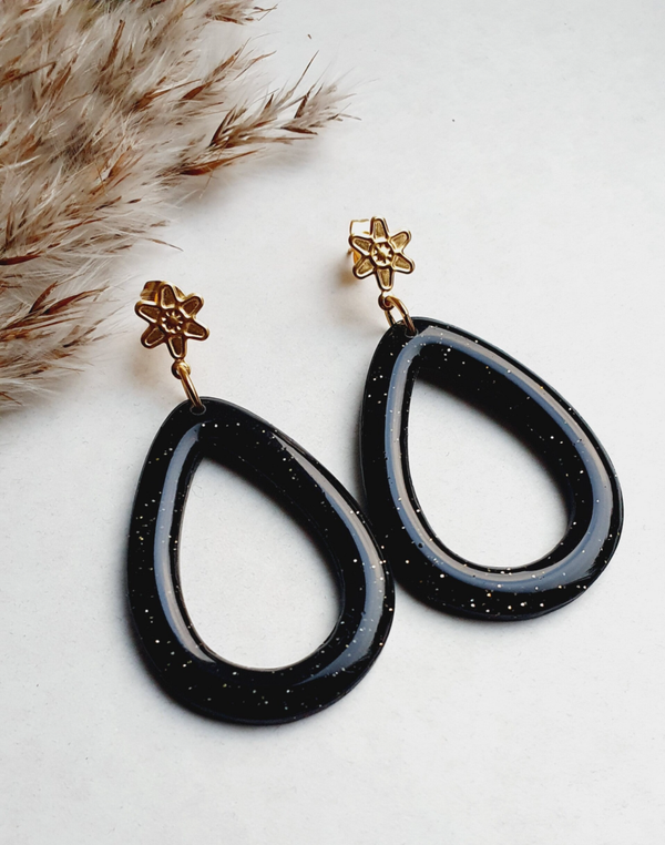 Saar // zwart - goudglitters