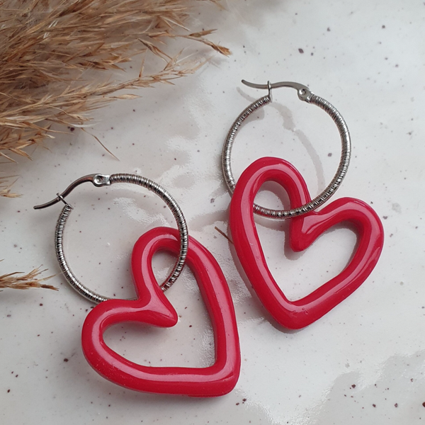 Lovely heart // rood