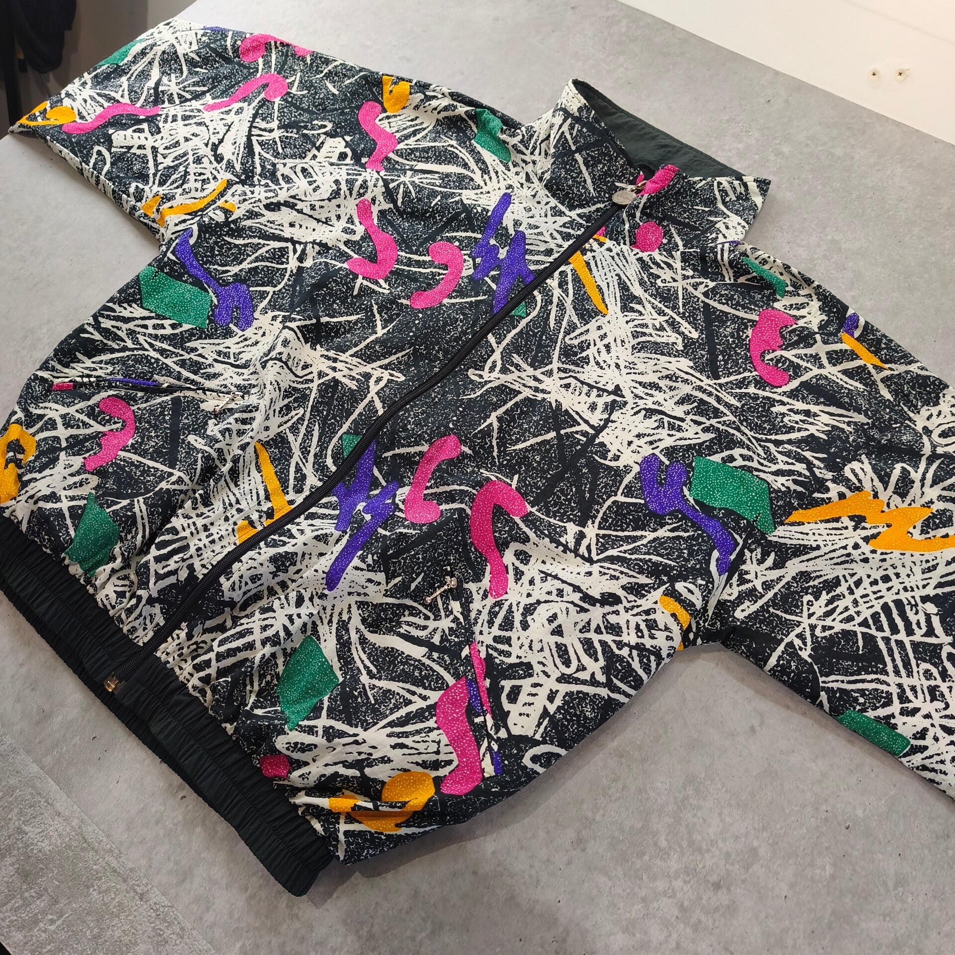 Veste Windbreaker Vintage "Cefiro Design" - Look 90s Oversize L/XL