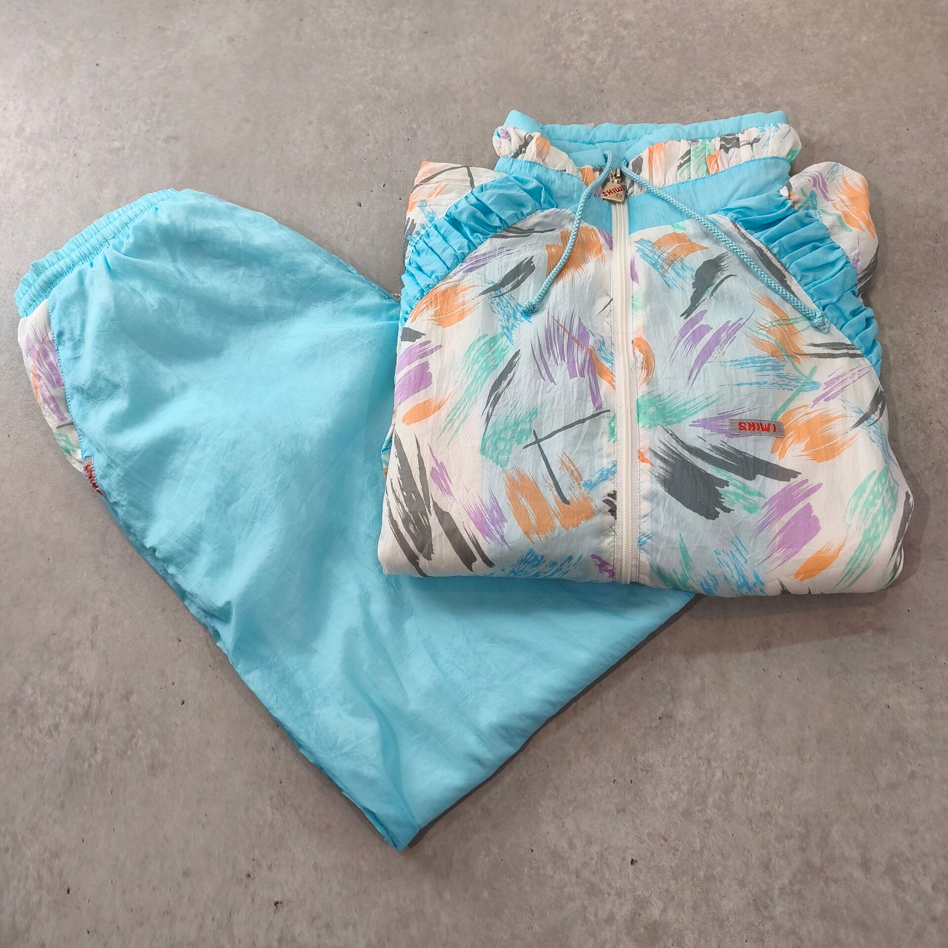 Ensemble Jogging Vintage 90s - Style Rétro/K-Way Taille L