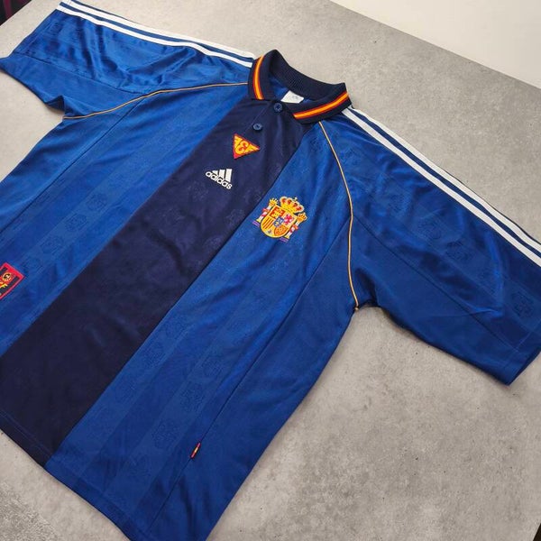 Maillot Espagne Vintage 1998 Adidas - Rare World Cup 98 - Taille XL