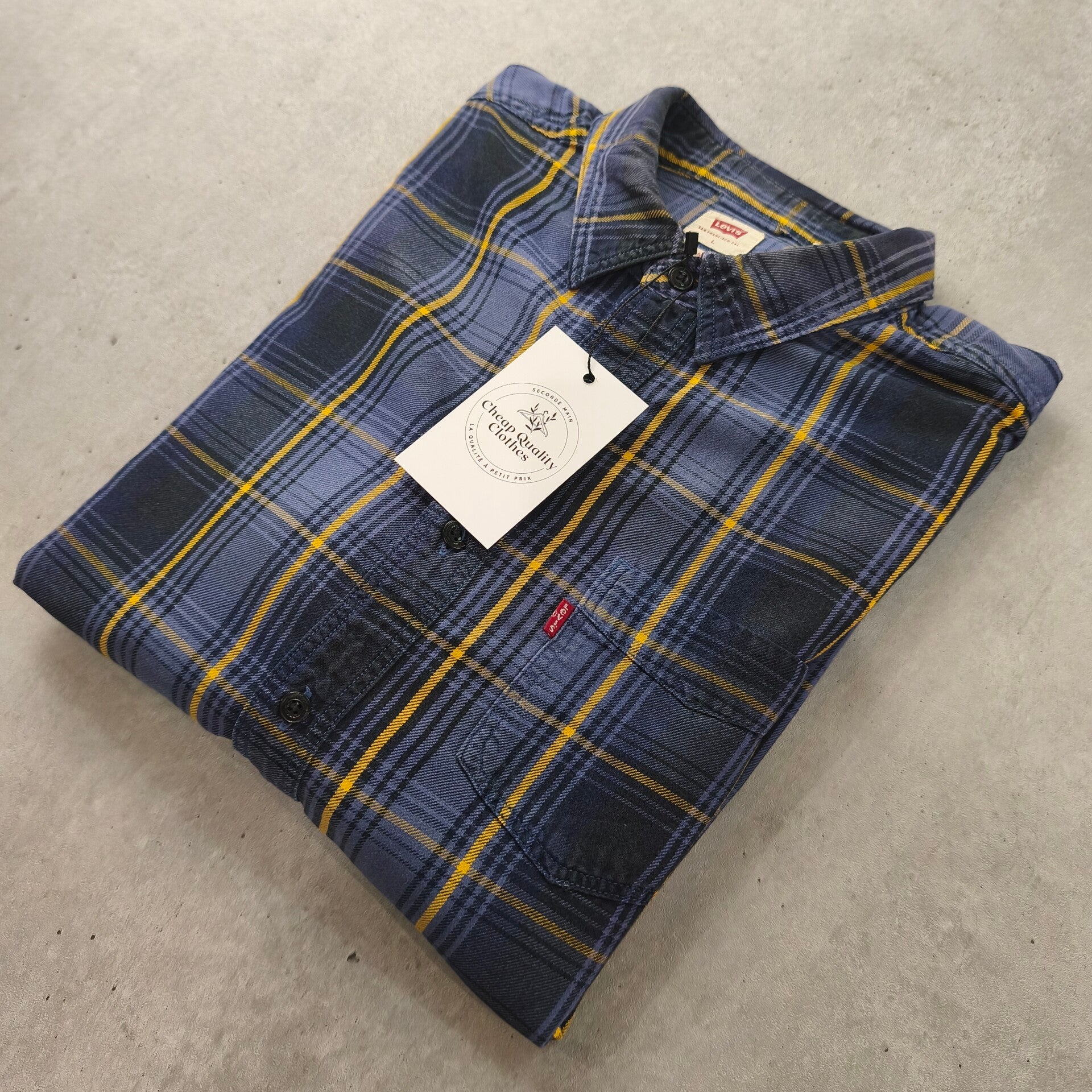 Chemise à carreaux Levi’s style Vintage - Flanelle légère - Taille L