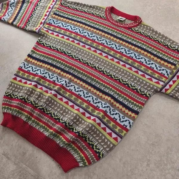 Superbe Pull Vintage Retro Tricosport - Fabriqué en Belgique M/L