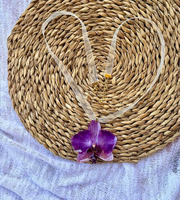 Orquídea y organza