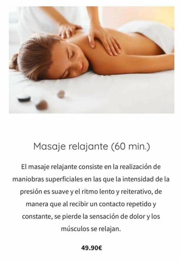 Masaje Relajante