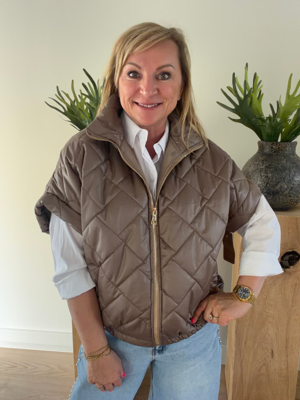 Bodywarmer taupe