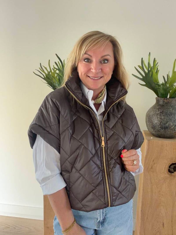 Bodywarmer bruin