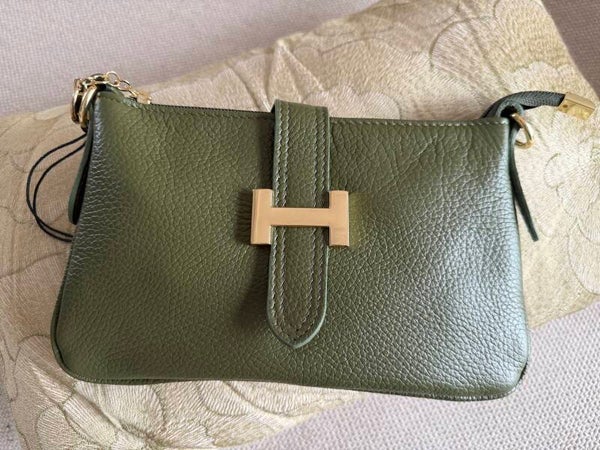 Handtas crossbody leder