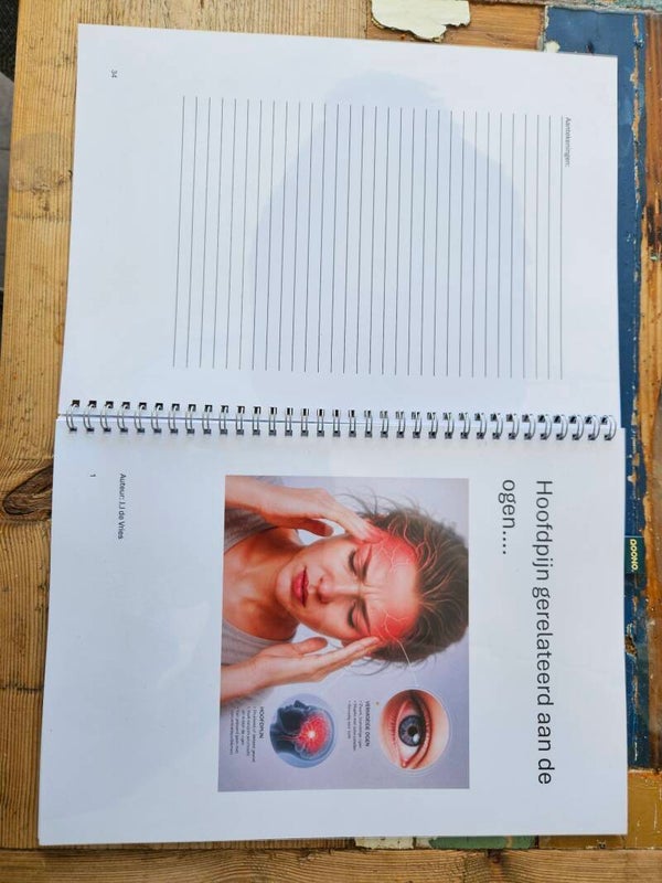 Boek "hoofdpijn gerelateerd aan de ogen"