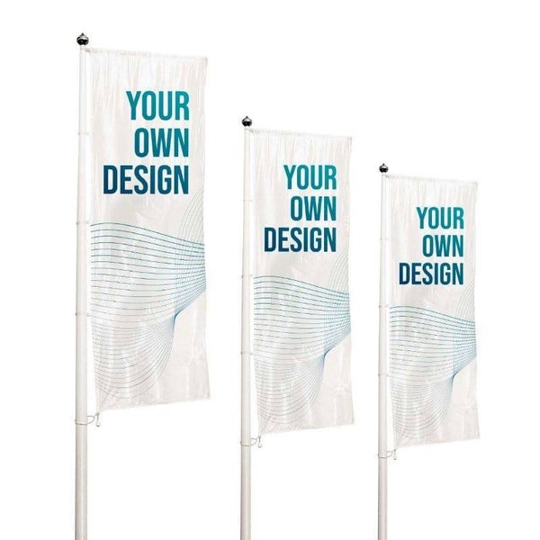 Mât publicitaire en aluminium de 6 mètres