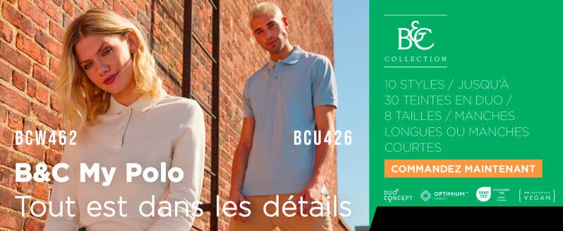 Polo professionnel B&C selection Franck design