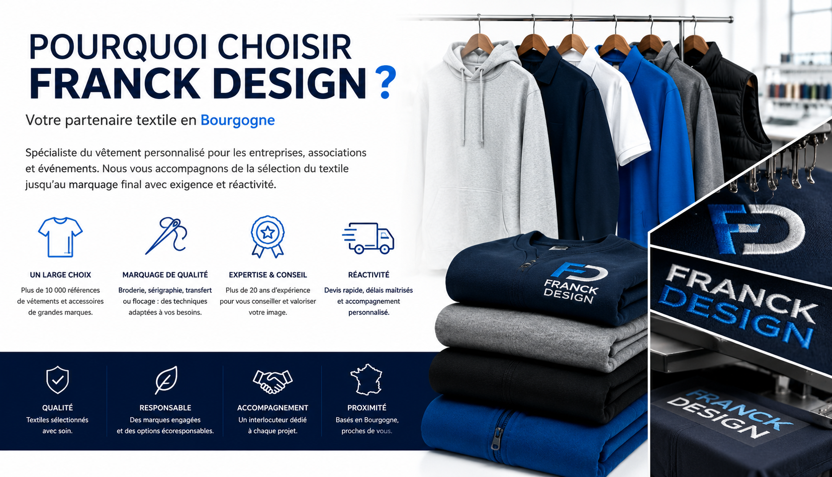 Pourquoi choisir Franck Design textiles personnalises