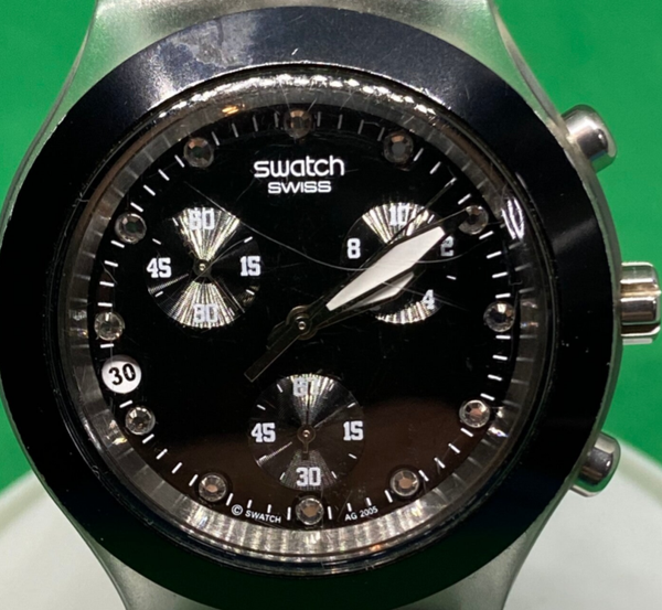 Swatch fullblooded night chronograph svck4035ag