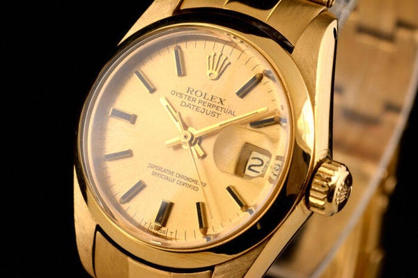 Rolex - 6919  Oyster Perpetual Date Just 18K Gold -   Dames - 1970-1979  ( Replica)