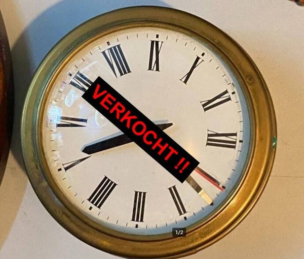 Scheepsklok messing - 2