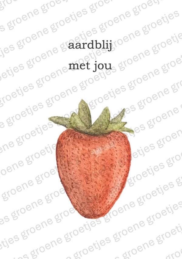 Kaart 'aardblij met jou'