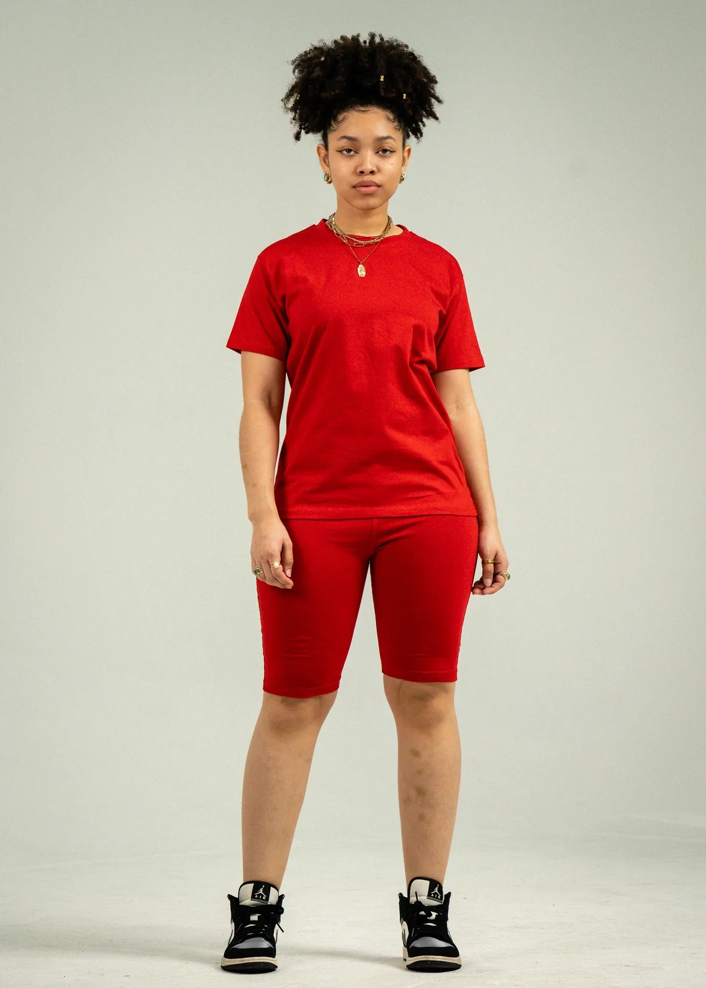 Customizable Women's Biker Short Set