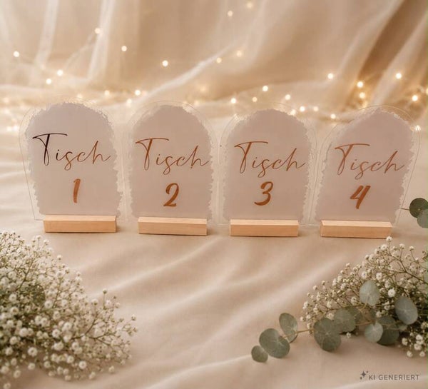 Tischnummern 1-9