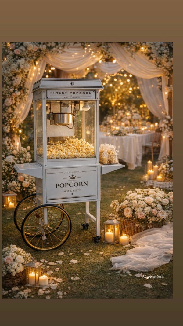 Popcornmaschine weiß
