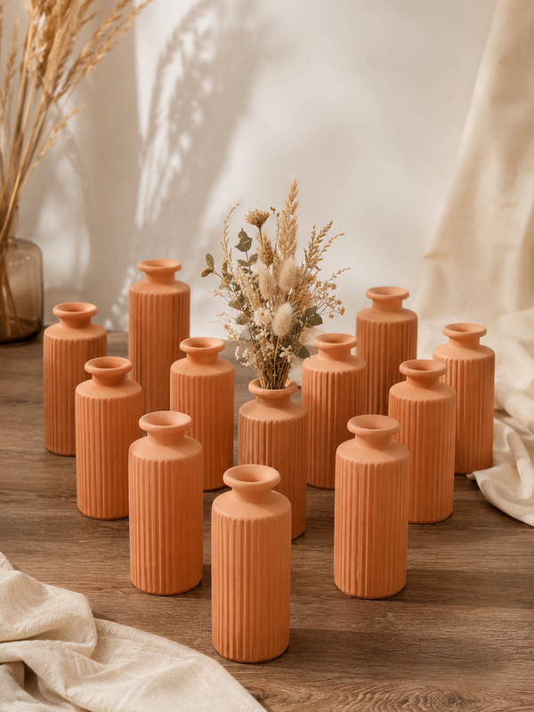 Rillenvase