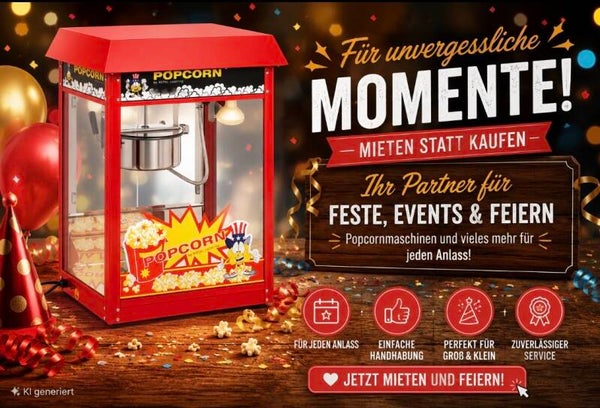 Popcornmaschine rot