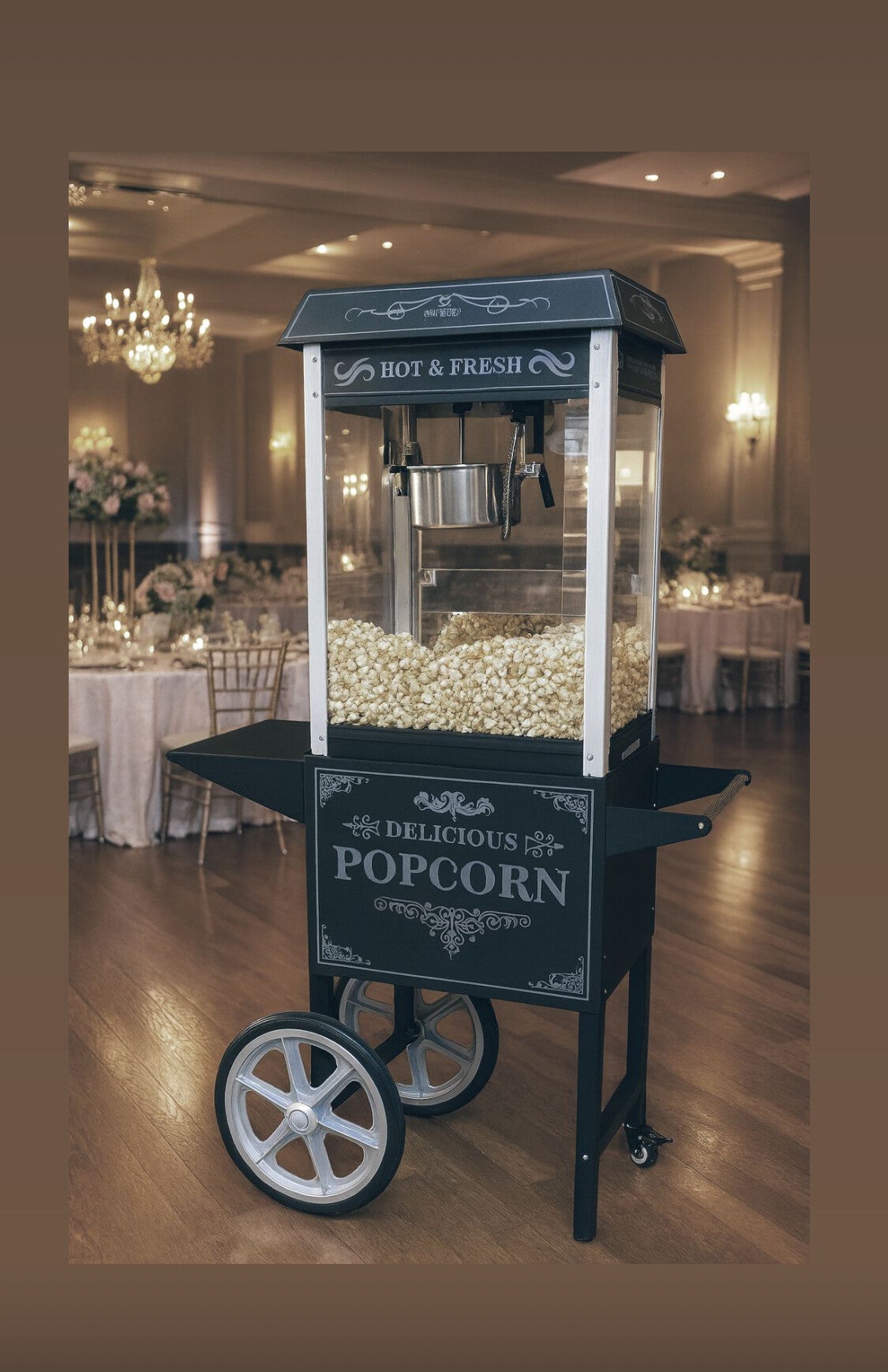 Popcornmaschine schwarz