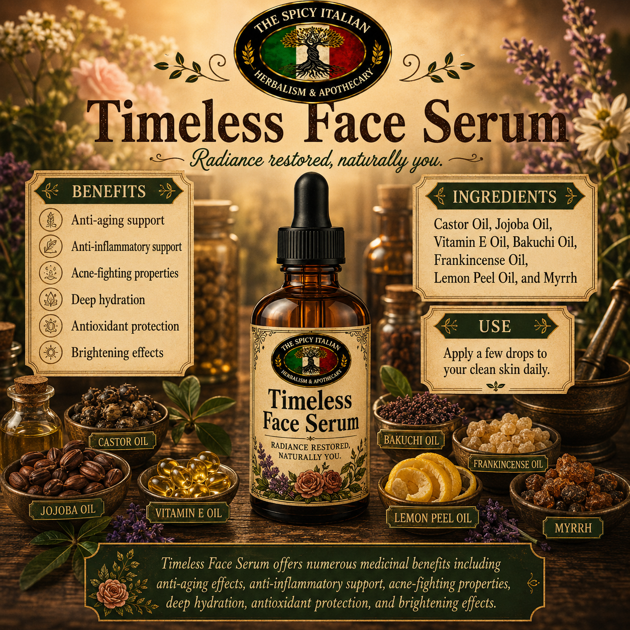 Timeless Face Serum - 2oz