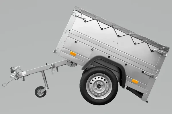 Remorque Neuve À Vendre Garden Trailer 201 Kipp 500 Kg 200X125 Cm [Avec Bâche Haute Bleue, Arceau, Ridelles Grillagées Et Roue Jockey]