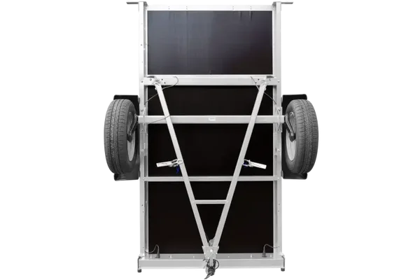 Remorque tôle Garden Trailer 200 KIPP 200×106 cm [avec rehausses grillagées, bâche haute et arceau]