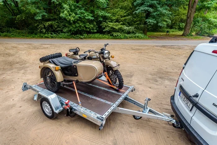 Remorque timon pliable porte-moto / porte-quad MOTOQUAD 266 750 kg