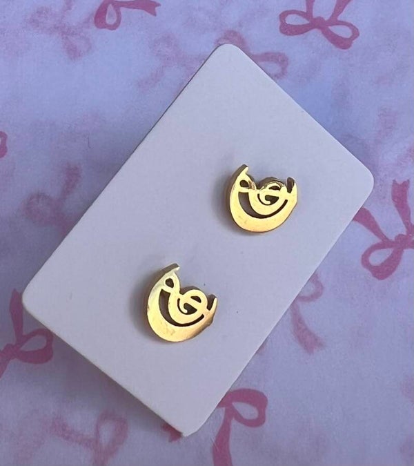 Oorbellen muzieknoot