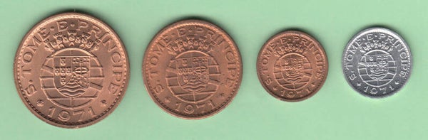 S. TOME E PRINCIPE - 1971 - 4 COIN SET