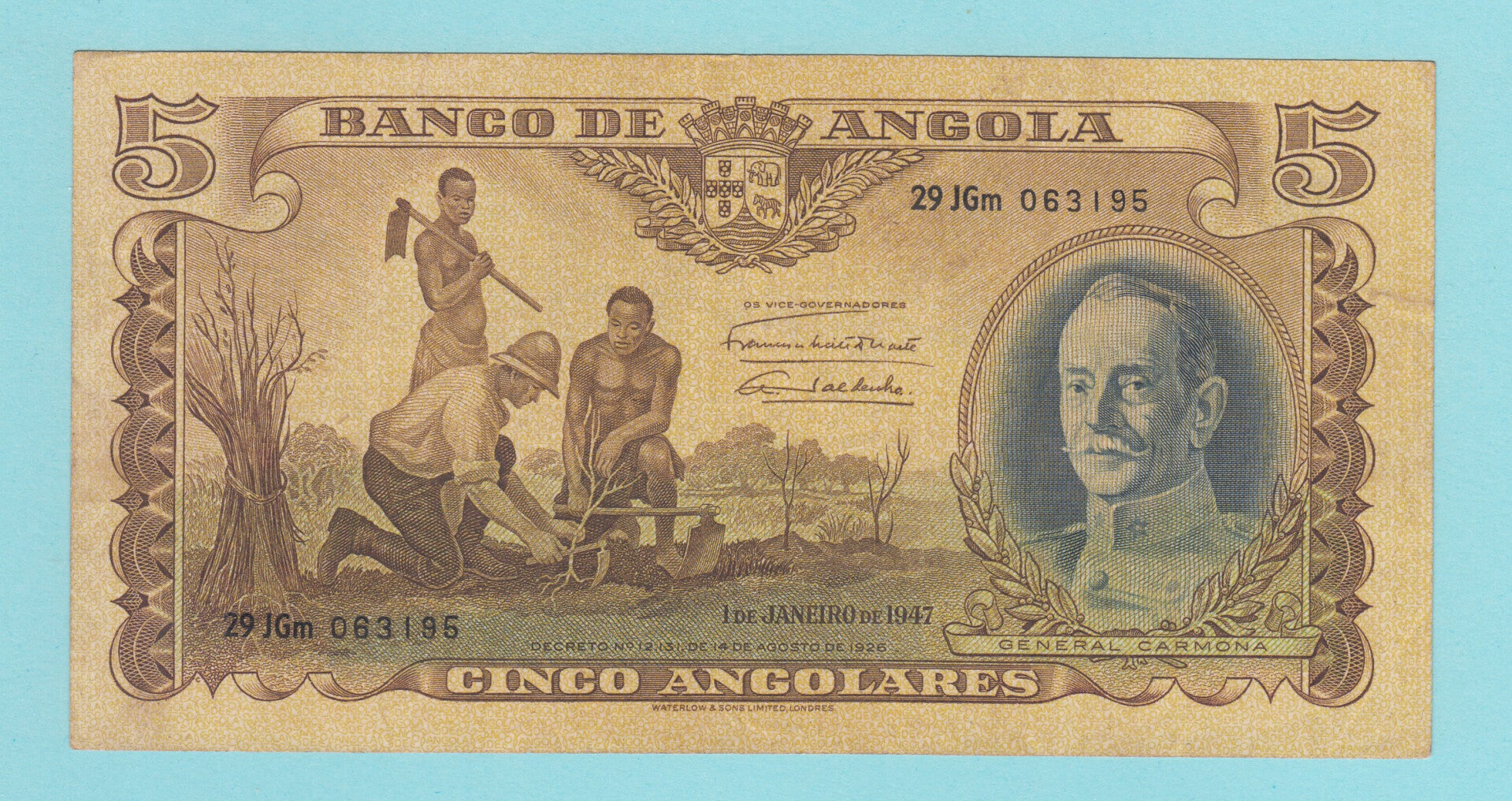 ANGOLA - 1947 - (5) CINCO ANGOLARES