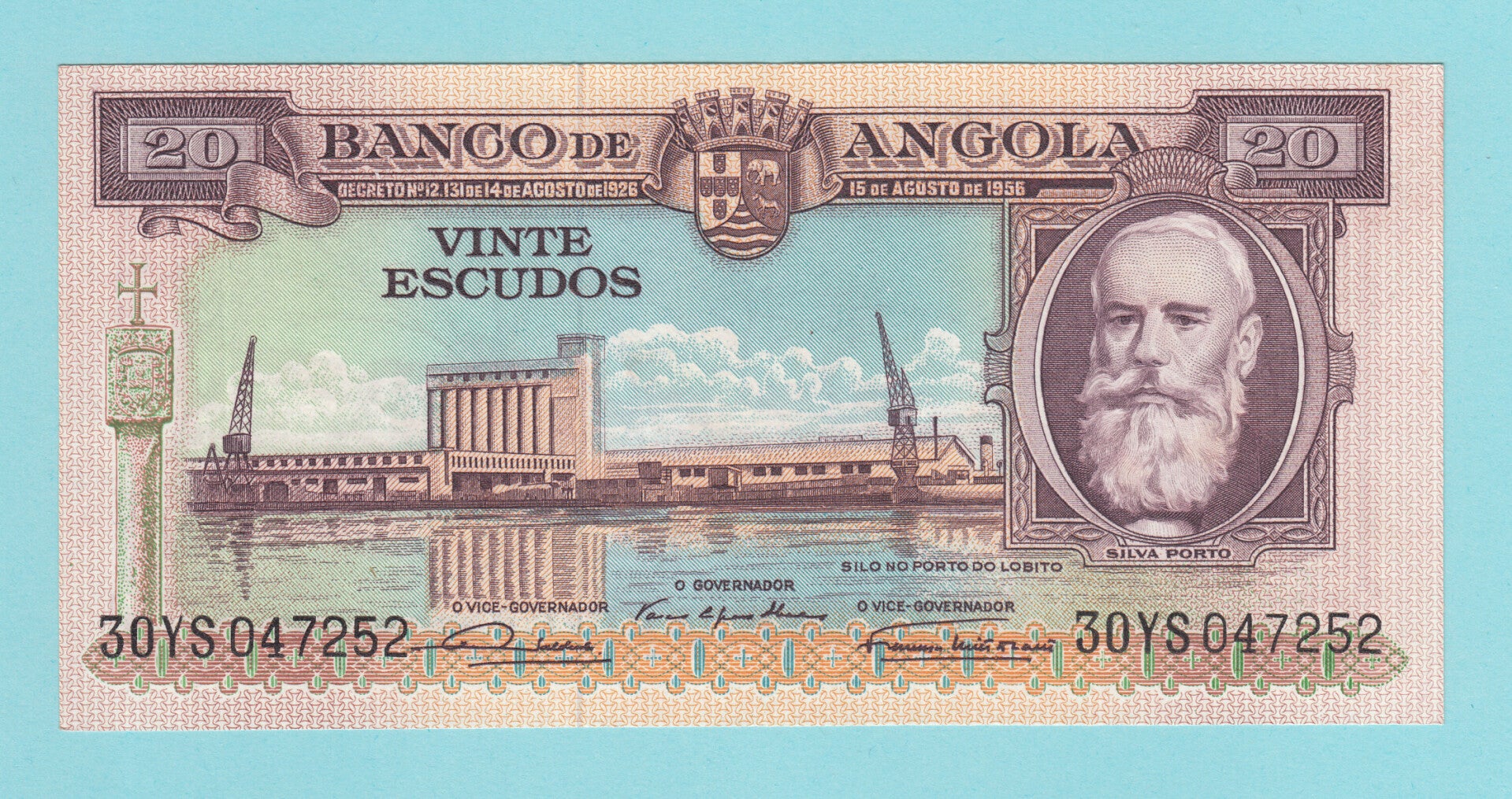 ANGOLA - 1956 - 20 ESCUDOS