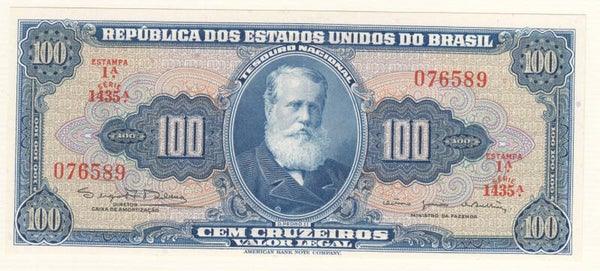 BRASIL - 1964 - C.036 - 100 CRUZEIROS