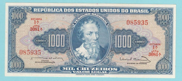 BRASIL - 1963 - C.055 - 1000 CRUZEIROS
