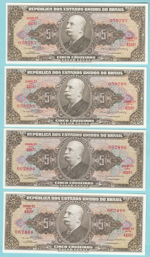 BRASIL - 1964 - C.074b - 5 CRUZEIROS