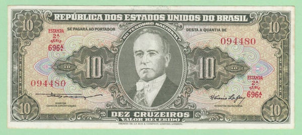 BRASIL - 1953 - C.076 - 10 CRUZEIROS