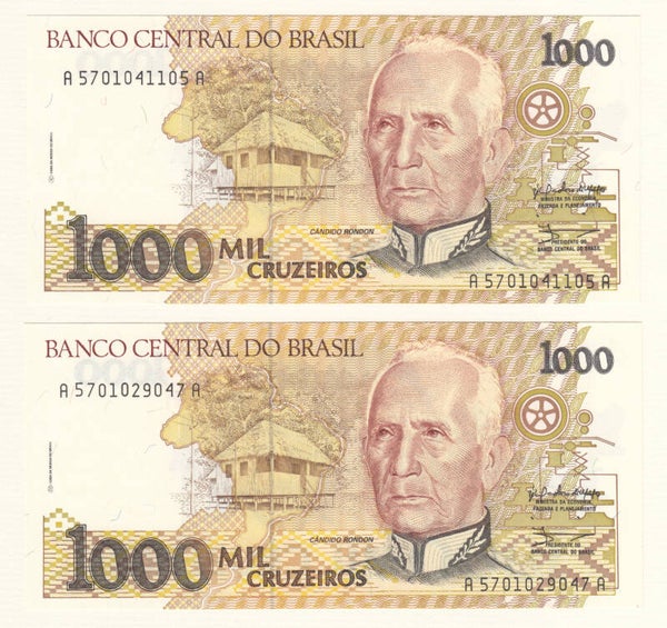 BRASIL - 1990 - C.217 - 1000 CRUZEIROS