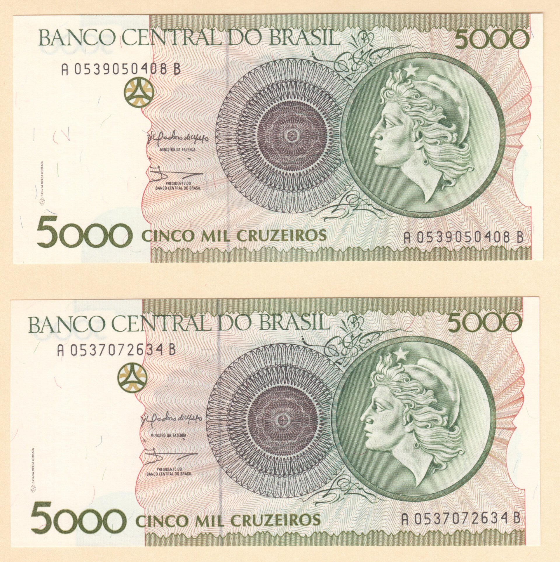 BRASIL - 1990 - C.222 - 5000 CRUZEIROS