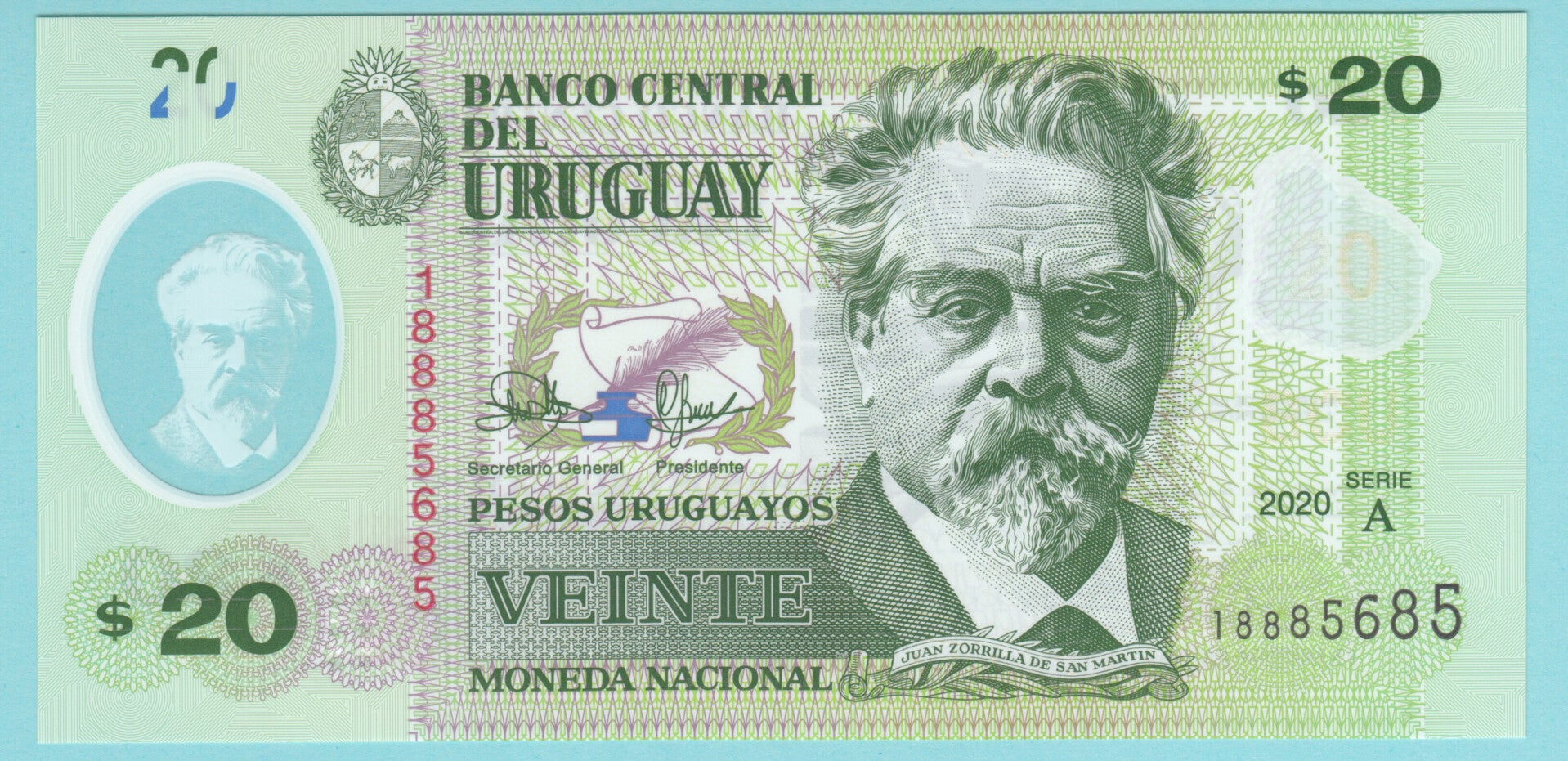 URUGUAY - 2020 - 20 PESOS