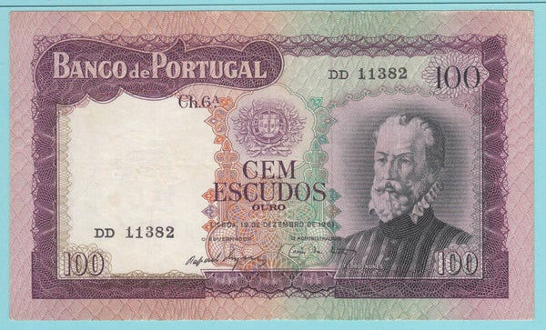 PORTUGAL - 100 ESCUDOS - 1961
