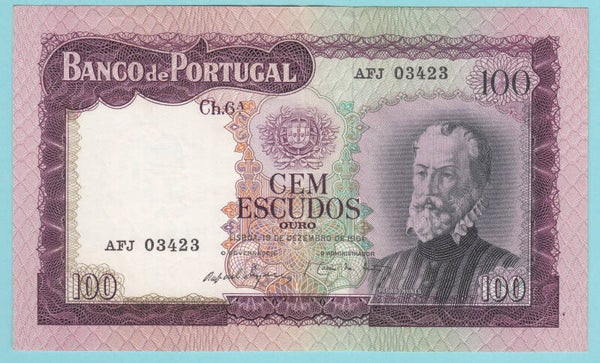 PORTUGAL - 100 ESCUDOS - 1961