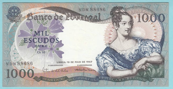 PORTUGAL - 1000 ESCUDOS - 1967