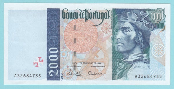 PORTUGAL - 2000 ESCUDOS - 1996
