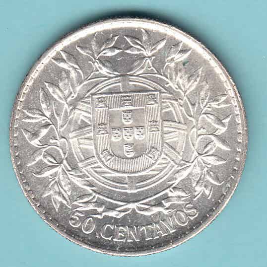 PORTUGAL - 1916 - 50 CENTAVOS