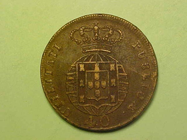 PORTUGAL - 1824 - D. JOAO VI - 40 REIS - PATACO