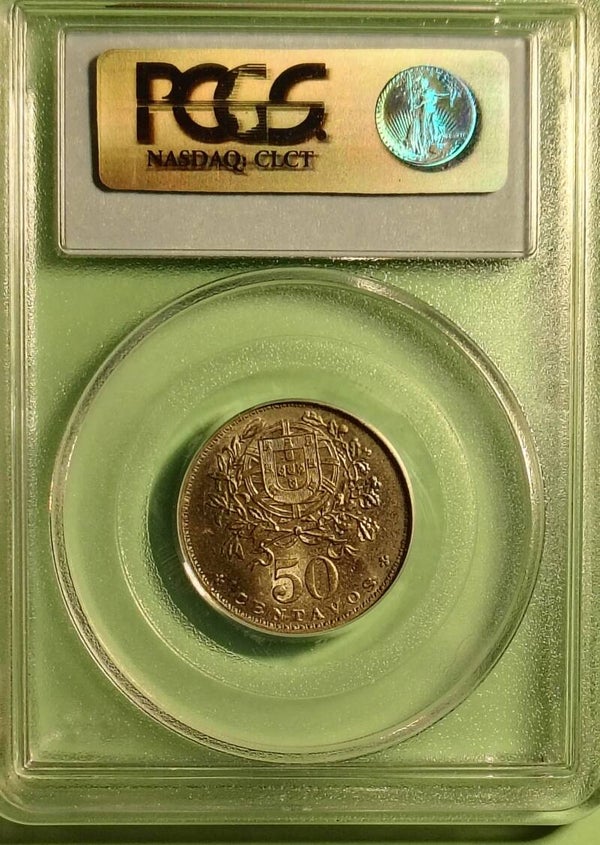 PORTUGAL - 1927 - 50 CENTAVOS - MS 63