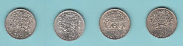 PORTUGAL - 1965,66,67.68 - SET OF 4 COINS