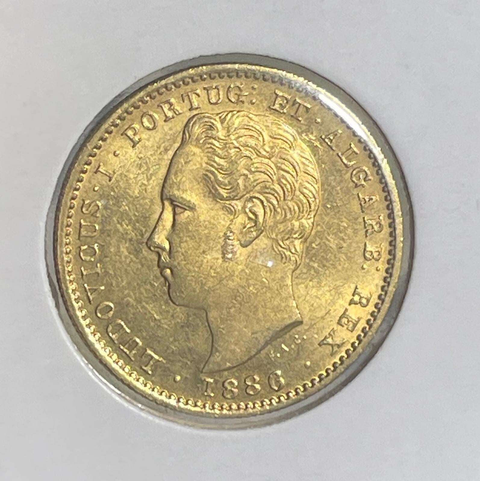 PORTUGAL - 1886 - 5000 REIS - GOLD
